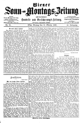 Wiener Sonn- und Montags-Zeitung 19071028 Seite: 1