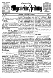 Czernowitzer Allgemeine Zeitung 19071025 Seite: 1