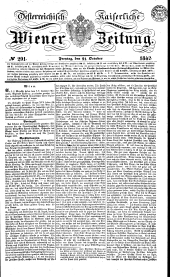 Wiener Zeitung 18421021 Seite: 1