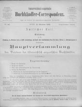 Oesterreichische Buchhändler-Correspondenz