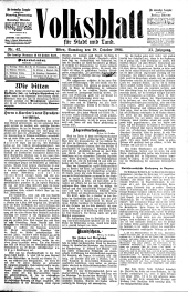 Volksblatt für Stadt und Land