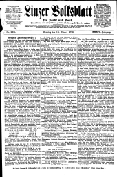 Linzer Volksblatt 19021012 Seite: 1