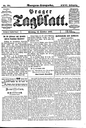 Prager Tagblatt 19021012 Seite: 1