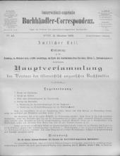 Oesterreichische Buchhändler-Correspondenz 19021015 Seite: 1