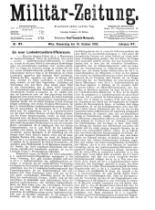 Militär-Zeitung 19021016 Seite: 1