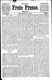 Neue Freie Presse 18951009 Seite: 1