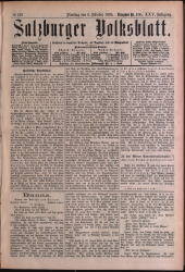 Salzburger Volksblatt: unabh. Tageszeitung f. Stadt u. Land Salzburg