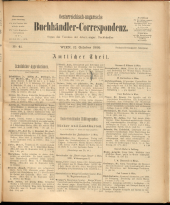 Oesterreichische Buchhändler-Correspondenz