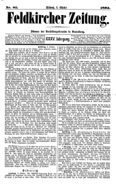 Feldkircher Zeitung 18951009 Seite: 1