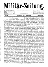 Militär-Zeitung 18951012 Seite: 1