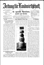 Zeitung für Landwirtschaft 18951016 Seite: 1