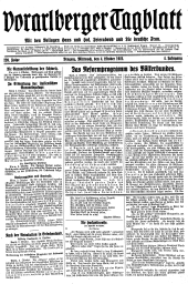 Bregenzer/Vorarlberger Tagblatt 19221004 Seite: 1