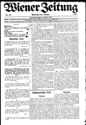 Wiener Zeitung 19221004 Seite: 1