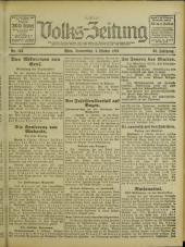 (Österreichische) Volks-Zeitung 19221005 Seite: 1