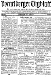 Bregenzer/Vorarlberger Tagblatt 19221006 Seite: 1