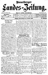 Vorarlberger Landes-Zeitung 19221005 Seite: 1