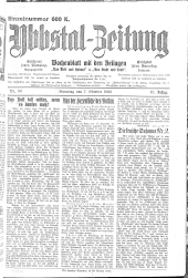 Ybbser Zeitung 19221007 Seite: 1