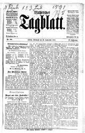 Mährisches Tagblatt 18910930 Seite: 1