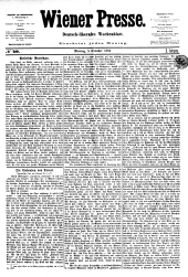 Wiener Presse 18911005 Seite: 1