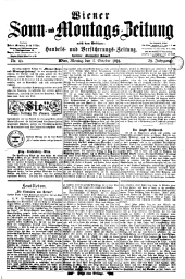 Wiener Sonn- und Montags-Zeitung 18911005 Seite: 1