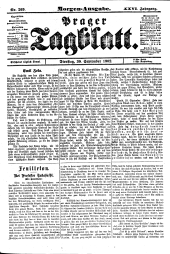 Prager Tagblatt 19020930 Seite: 1