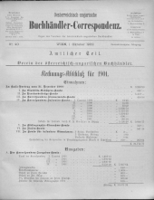 Oesterreichische Buchhändler-Correspondenz