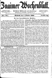 Znaimer Wochenblatt 19021001 Seite: 1