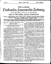 Österreichische Verbands-Feuerwehr-Zeitung 19021005 Seite: 1