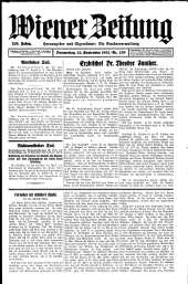 Wiener Zeitung 19320922 Seite: 1