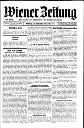 Wiener Zeitung 19320925 Seite: 1