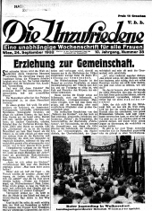 Die Unzufriedene 19320924 Seite: 1