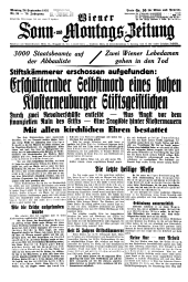 Wiener Sonn- und Montags-Zeitung 19320926 Seite: 1