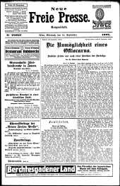 Neue Freie Presse 19270914 Seite: 1