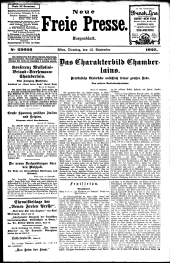 Neue Freie Presse 19270913 Seite: 1