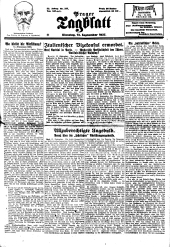 Prager Tagblatt 19270913 Seite: 1