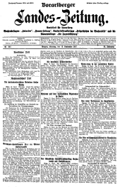 Vorarlberger Landes-Zeitung 19270913 Seite: 1