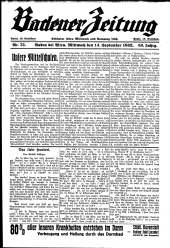 Badener Zeitung 19320914 Seite: 1