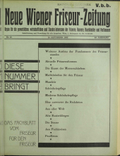 Neue Wiener Friseur-Zeitung 19320915 Seite: 1