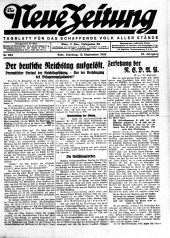 Die neue Zeitung 19320913 Seite: 1