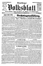 Vorarlberger Volksblatt 19320913 Seite: 1