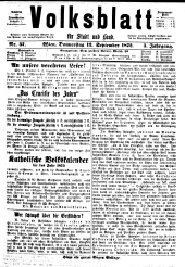 Volksblatt für Stadt und Land