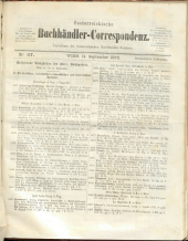 Oesterreichische Buchhändler-Correspondenz