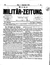 Militär-Zeitung 18720907 Seite: 1