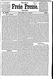 Neue Freie Presse 18720907 Seite: 1