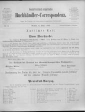 Oesterreichische Buchhändler-Correspondenz