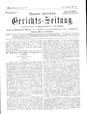 Allgemeine Österreichische Gerichtszeitung