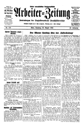 Arbeiter Zeitung 19330826 Seite: 1