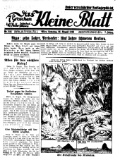 Das Kleine Blatt 19330826 Seite: 1