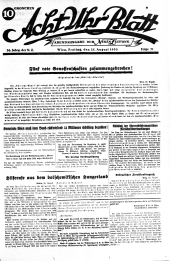 Acht Uhr Blatt 19330825 Seite: 1