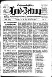 Österreichische Land-Zeitung